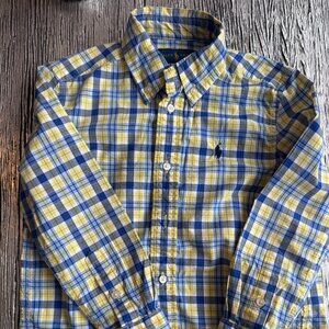 Ralph Lauren plaid - blue and yellow tones.